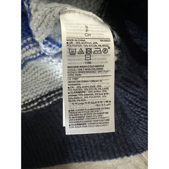 Old Navy Festive Craft Rainbow Striped Sweater - Cozy Knit Blend Vibrant Colors - Picture 6 of 8